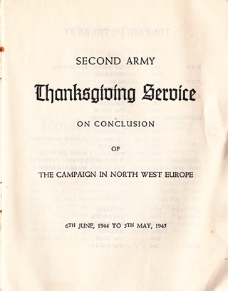 Service title page